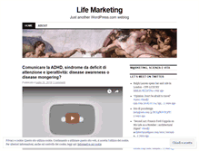 Tablet Screenshot of lifemarketing.wordpress.com