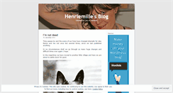 Desktop Screenshot of henriemilie.wordpress.com