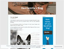 Tablet Screenshot of henriemilie.wordpress.com