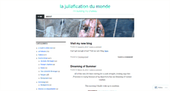 Desktop Screenshot of lajuliaficationdumonde.wordpress.com