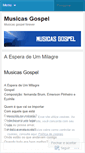 Mobile Screenshot of musicasgospelbrasil.wordpress.com