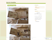 Tablet Screenshot of dorriedoodle.wordpress.com