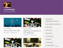 Tablet Screenshot of a1editorial.wordpress.com