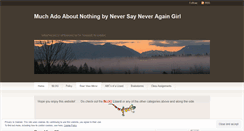 Desktop Screenshot of neversayneveragaingirl.wordpress.com