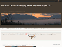 Tablet Screenshot of neversayneveragaingirl.wordpress.com