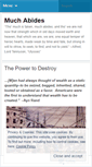 Mobile Screenshot of muchabides.wordpress.com