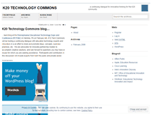 Tablet Screenshot of k20techcommons.wordpress.com