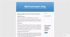 Desktop Screenshot of bbathammasat.wordpress.com