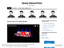 Tablet Screenshot of nearlynamedelvis.wordpress.com