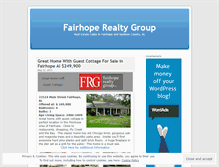 Tablet Screenshot of fairhoperealtygroup.wordpress.com