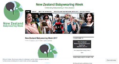 Desktop Screenshot of newzealandbabywearingweek.wordpress.com
