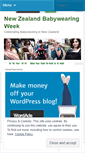 Mobile Screenshot of newzealandbabywearingweek.wordpress.com