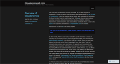 Desktop Screenshot of cloudonomics.wordpress.com