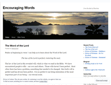 Tablet Screenshot of encouragingwords10.wordpress.com