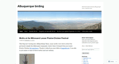 Desktop Screenshot of abqbirding.wordpress.com