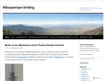 Tablet Screenshot of abqbirding.wordpress.com