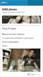 Mobile Screenshot of kwltimes.wordpress.com