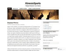 Tablet Screenshot of kinesiosports.wordpress.com