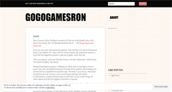 Desktop Screenshot of gogogamesron.wordpress.com