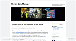 Desktop Screenshot of photongamemanager.wordpress.com