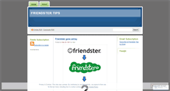 Desktop Screenshot of friendstertips.wordpress.com