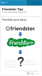 Mobile Screenshot of friendstertips.wordpress.com