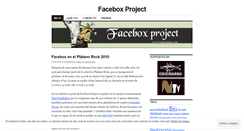 Desktop Screenshot of faceboxproject.wordpress.com