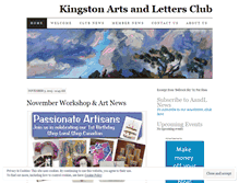 Tablet Screenshot of kingartsletters.wordpress.com