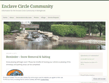 Tablet Screenshot of enclavecircle.wordpress.com