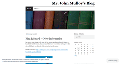 Desktop Screenshot of mrjohnmulloy.wordpress.com