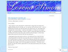 Tablet Screenshot of lorenasimon.wordpress.com