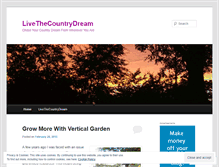 Tablet Screenshot of livethecountrydream.wordpress.com