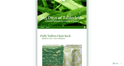 Desktop Screenshot of 365daysoftablecloths.wordpress.com