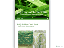 Tablet Screenshot of 365daysoftablecloths.wordpress.com