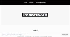 Desktop Screenshot of holisticceremonies.wordpress.com