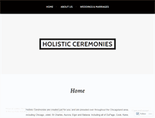 Tablet Screenshot of holisticceremonies.wordpress.com