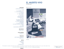Tablet Screenshot of elmuertovivo.wordpress.com