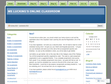 Tablet Screenshot of mslucking.wordpress.com