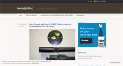 Desktop Screenshot of ironsightinc.wordpress.com