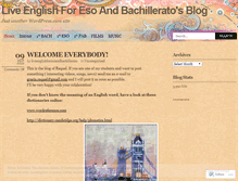 Tablet Screenshot of liveenglishforesoandbachillerato.wordpress.com