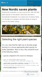 Mobile Screenshot of newnordicsavesplants.wordpress.com