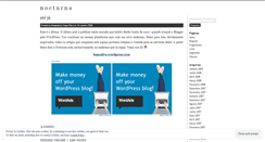 Desktop Screenshot of nocturnax.wordpress.com