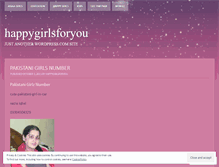 Tablet Screenshot of happygirlsforyou.wordpress.com