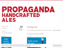 Tablet Screenshot of drinkpropaganda.wordpress.com