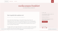 Desktop Screenshot of mediacampusfrankfurt.wordpress.com