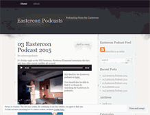 Tablet Screenshot of easterconpodcasts.wordpress.com