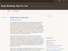 Tablet Screenshot of bodybuildingtipsforyou.wordpress.com