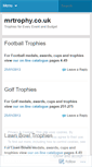 Mobile Screenshot of mrtrophy.wordpress.com