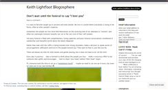Desktop Screenshot of keithlightfoot.wordpress.com