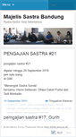 Mobile Screenshot of pengajiansastra.wordpress.com